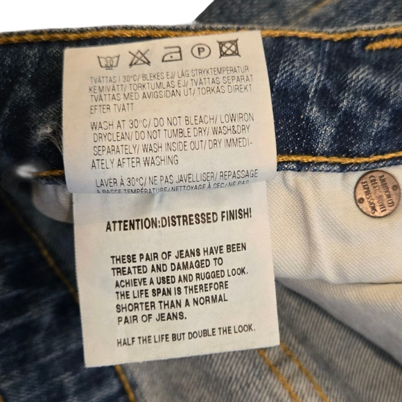 Vintage Acne High Rise Straight Jeans 28/32 - Picture 5 of 6